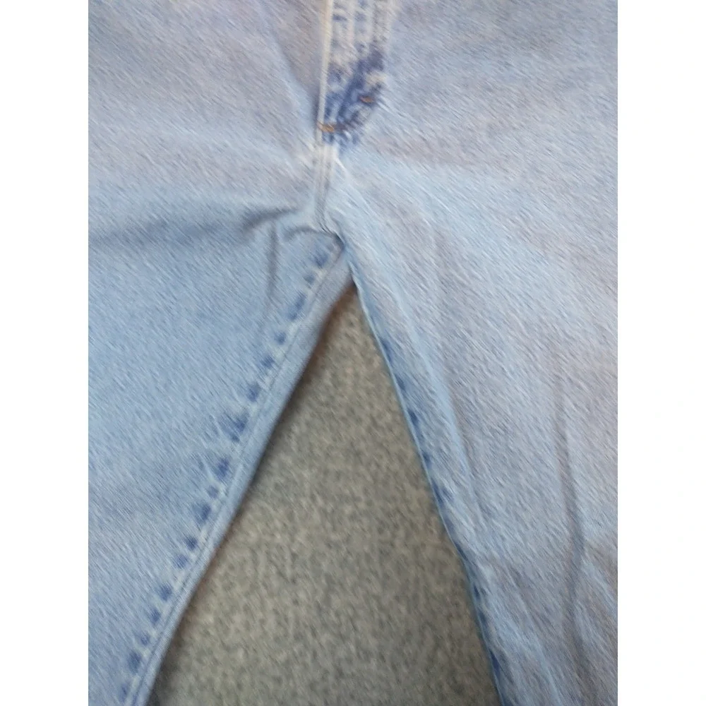 Wrangler Denim Blue Jeans Men's Size 42x31 Straight Leg Light Wash 96501DS Chore - Picture 4 of 16